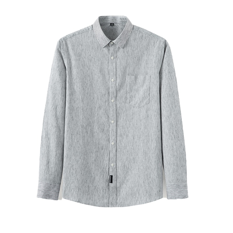 鸭鸭(yaya)时尚休闲舒适衬衫修身长袖春装衬衫DSB57M0300