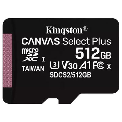 金士顿(Kingston)512GB 新款TF卡 MicroSD 读100MB/s CLASS 10手机存储卡内存卡