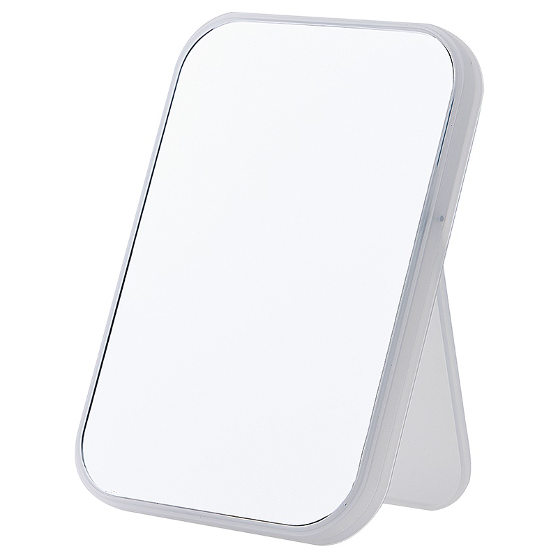 苏宁极物简约化妆镜 桌面可立化妆镜美妆镜 卧室床头生活用品支架平面镜子