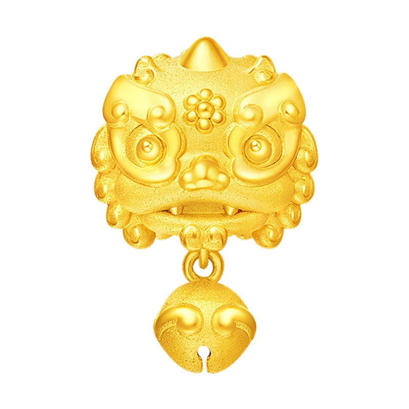 周大福祥瑞小神兽转运珠足金金吊坠