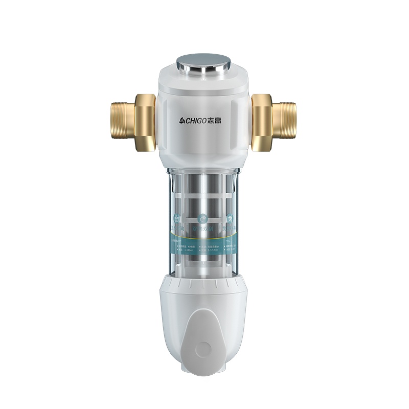 志高（CHIGO）家用中央前置过滤器 无需换芯3T/H反冲洗全屋净水器 压力表监测CG-R9