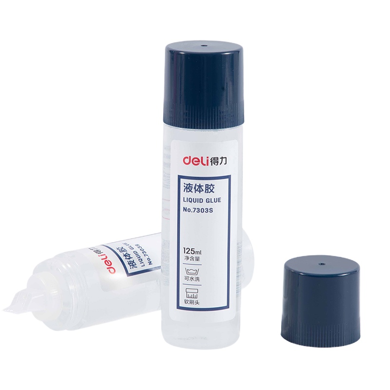 得力7303S液体胶水(大)125ml/瓶