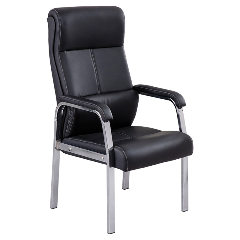 创世人 办公家具办公椅电脑椅会议椅老板椅时尚家用四脚椅棋牌室椅皮扶手椅