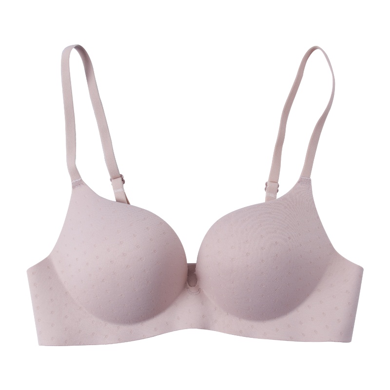 法罗春款天然乳胶内衣女学生聚拢小胸防下垂无钢圈一片式无痕胸罩91128