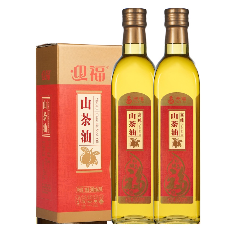 迎福高纯山茶油500ml*2