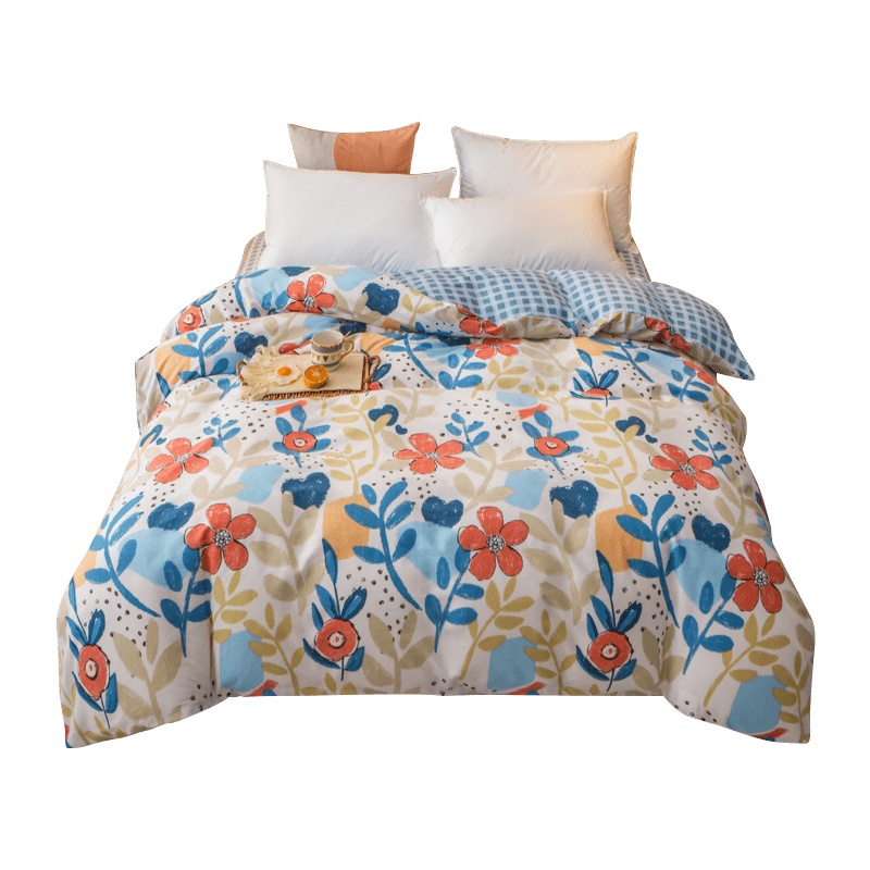 凯诗风尚(CHARSON)被套 苏宁自营 全棉半活性纯棉印花单件被罩单人被套简约学生宿舍床上用品