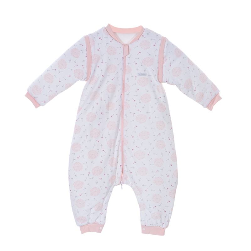 俩个宝宝婴儿睡袋秋冬季防踢被宝宝冬款春秋四季通用新生儿童加厚纯棉可脱袖