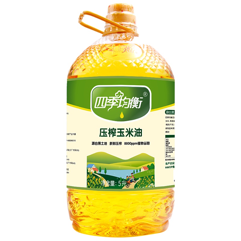 千岛源玉米油5L 一级压榨 非转基因食用油