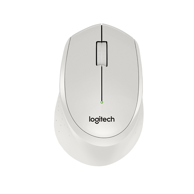 罗技(Logitech)M330 无线轻音鼠标 降噪设计 光电USB微型接收器 办公家用笔记本便携台式机电脑鼠标 白色