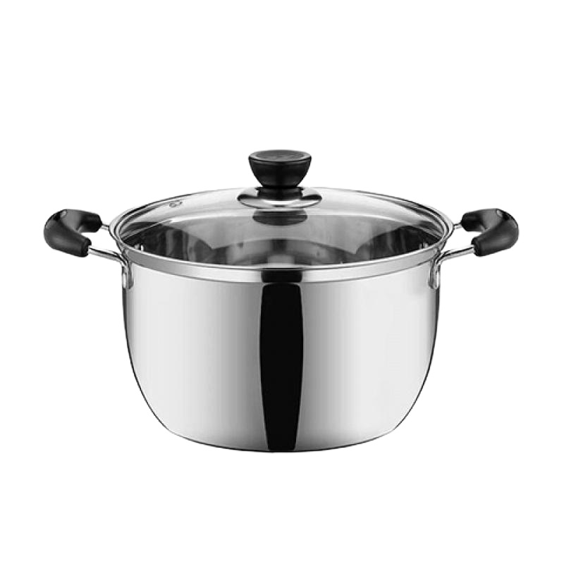 特厚汤锅16/18/20/22/24/26炖汤锅奶锅火锅蒸锅电磁炉煤 20CM单底加厚款