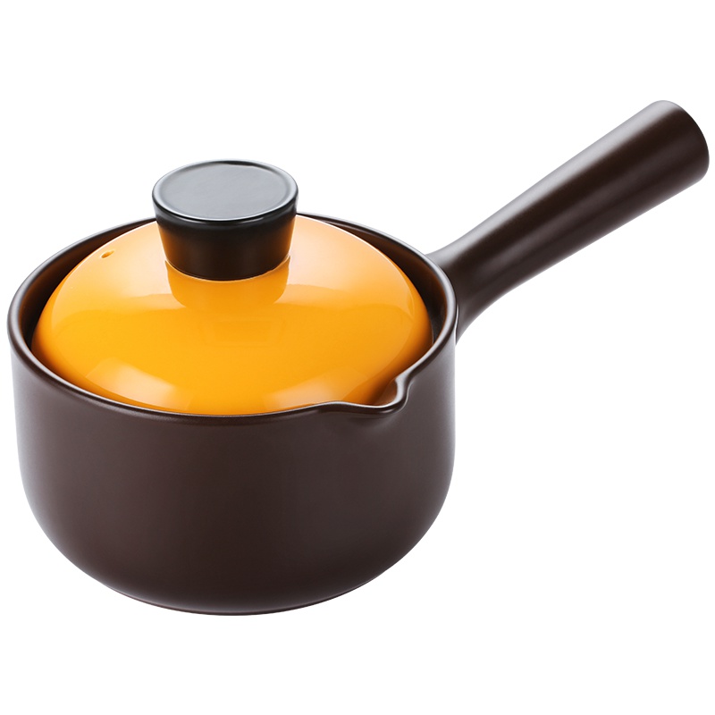 炊大皇(COOKER KING) 砂锅 陶瓷煲奶锅1L小号养生锅炖汤煎药煮粥热奶 燃气煤气灶明火专用