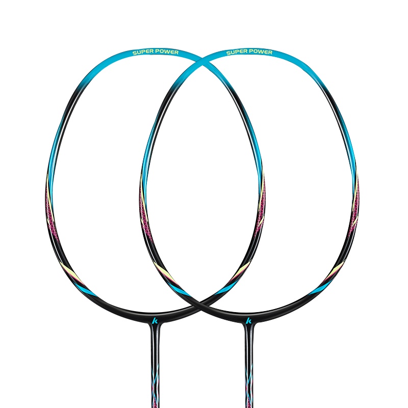 川崎(kawasaki)羽毛球拍碳素对拍男女初学级家庭装碳素进攻型耐打对拍(已穿线)送羽毛球