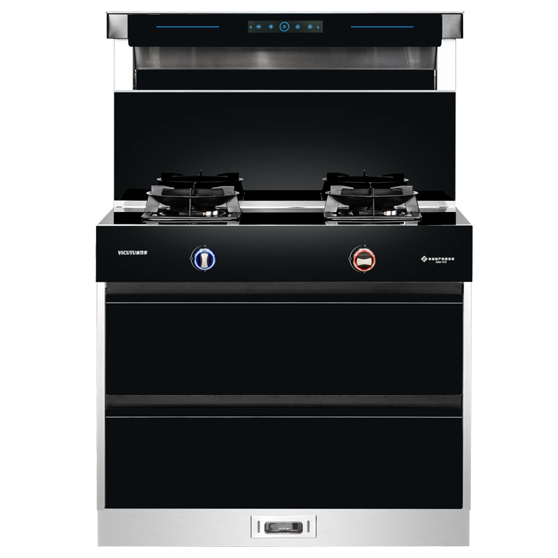 威可多(VICUTU)K95A-01D消毒柜款集成灶液晶小屏触摸开关真实模块化机体结构