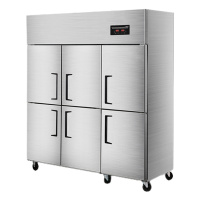 乐创(lecon)商用六门冰柜立式厨房髙身雪冷藏冷冻保鲜高柜双压缩机冰箱双温[工程款]LC-J-LM03(单位:台)