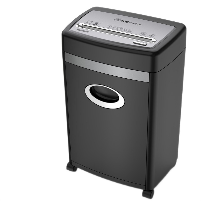 科密(comet)5级保密P-8710办公商用碎纸机(单次10张 持续30分钟 20L)