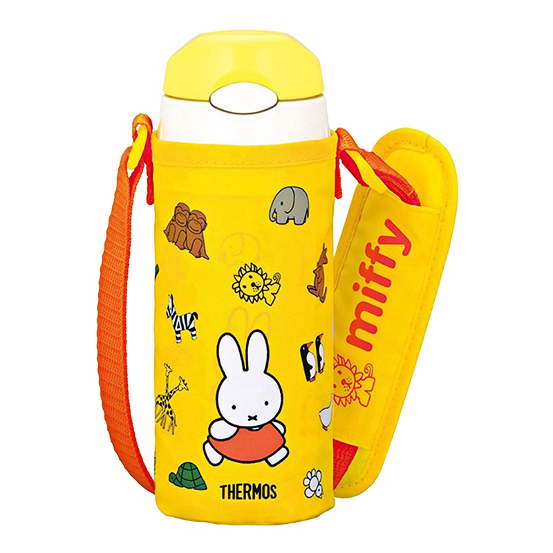 膳魔師(THERMOS) 儿童304不锈钢保冷保温杯 FFI-401FB-Y 360ml 黄色miffy