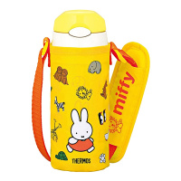 膳魔師(THERMOS) 儿童304不锈钢保冷保温杯 FFI-401FB-Y 360ml 黄色miffy