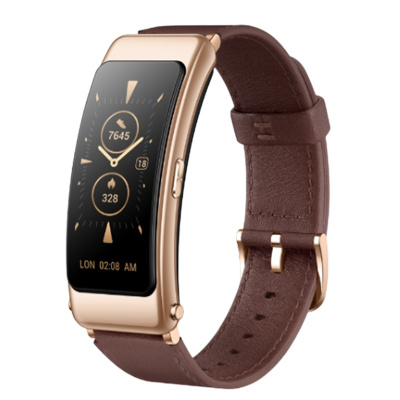 华为手环 b6 时尚版(摩卡棕)智能通话手环 3d弧面触控彩屏 单个价