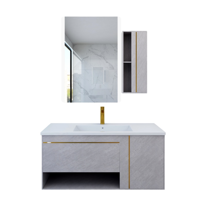 蚂蚁乐居理想家系列浴室柜现代简约卫浴室柜组合洗手台盆柜套装卫生间洗脸盆洗漱台洁具轻奢MY-YSG-VG-1952