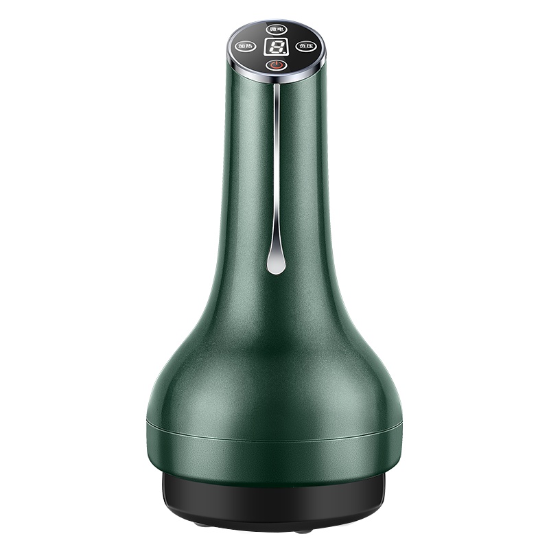 电动刮痧仪器孔雀绿充电拔罐款家用拔插电瘦身瘦小腿按摩罐淋巴经络刷疏通滚珠全身神器