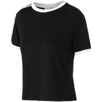 adidas阿迪达斯三叶草女装运动休闲大LOGO短袖T恤DU9859