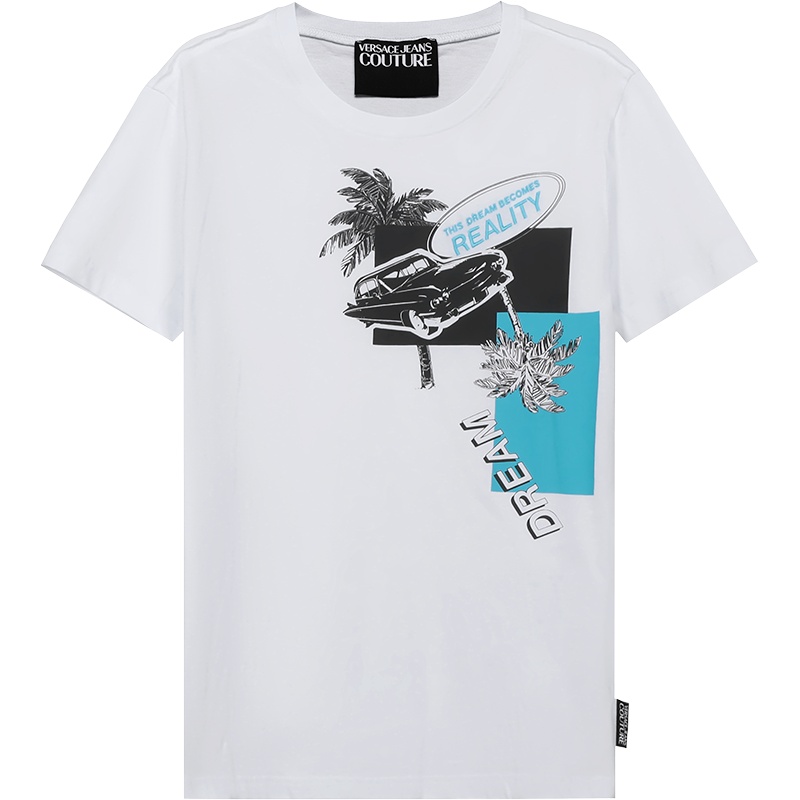 VERSACE JEANS COUTURE 范思哲 男士 棉质圆领短袖T恤 B3GVB7TE 30319