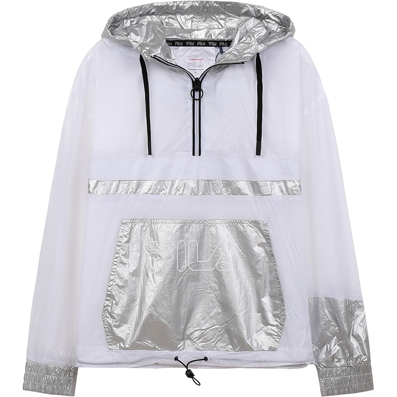 FILA 斐乐 女士 聚酰胺连帽长袖防风卫衣运动衫 683146