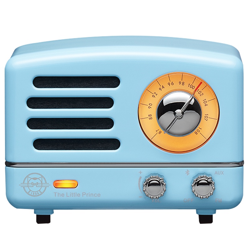 猫王收音机猫王小王子尼斯蓝蓝牙音箱蓝牙音响迷你小音箱收音机复古小音响 无线蓝牙家用音响小便携式音箱