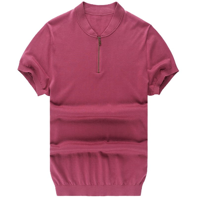 布先生短袖T恤 针织衫全棉棒球领夏装体恤纯色薄款上衣AT10193