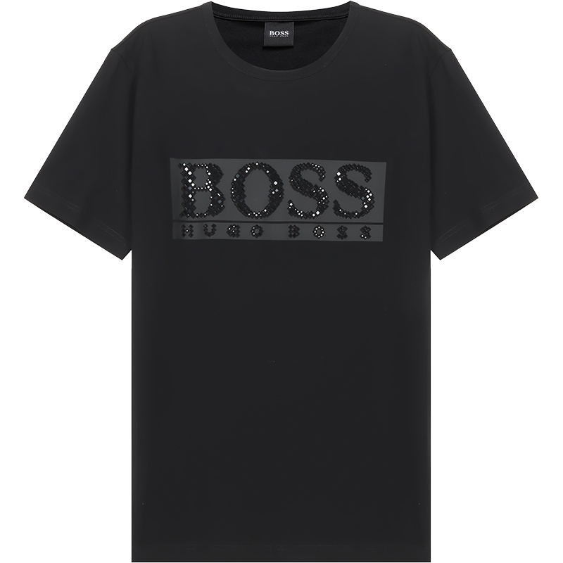 HUGO BOSS 雨果博斯 男士 棉质圆领短袖T恤50443712