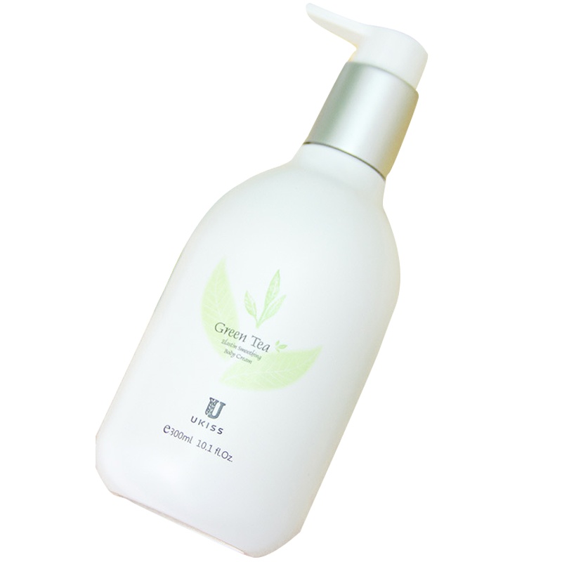 UKISS悠珂思 身体润肤露 绿茶弹力蛋白丝 滑身体乳霜去鸡皮角质全身嫩滑香体乳身体润肤露