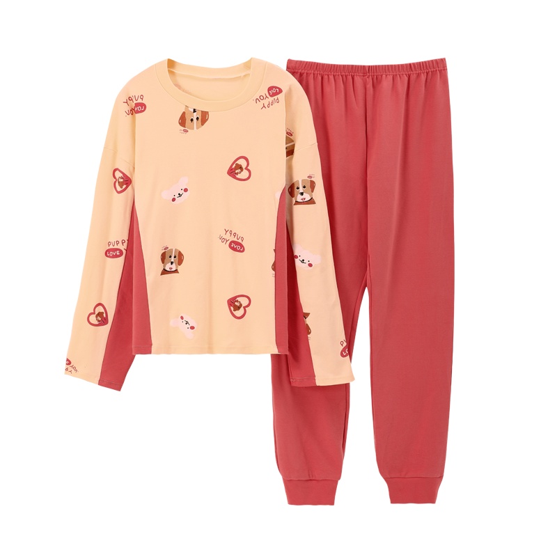 顶瓜瓜 女士成人睡衣2020新款长袖长裤家居服