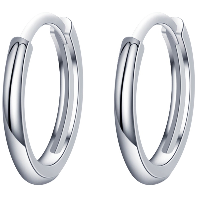 佰色传情纯银耳钉女小耳圈小巧简约养耳洞耳环百搭耳饰