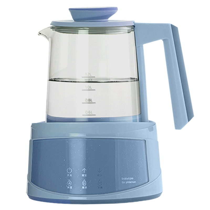 babycare恒温调奶器玻璃壶智能热水壶婴儿冲奶器恒温器自动温奶器 静谧蓝8290