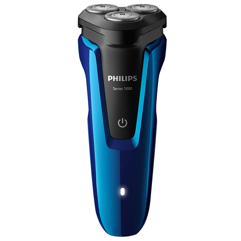 飞利浦(Philips)电动剃须刀 全身水洗 旋转式三刀头 充电式男士剃须刀刮胡刀胡须刀 干湿双剃 持久续航 S1050