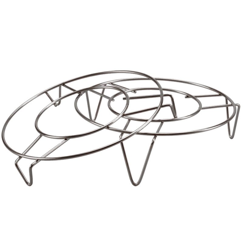 贝瑟斯 304不锈钢蒸架子电饭锅蒸架蒸格2个装高低支架蒸菜架蒸饭隔热架