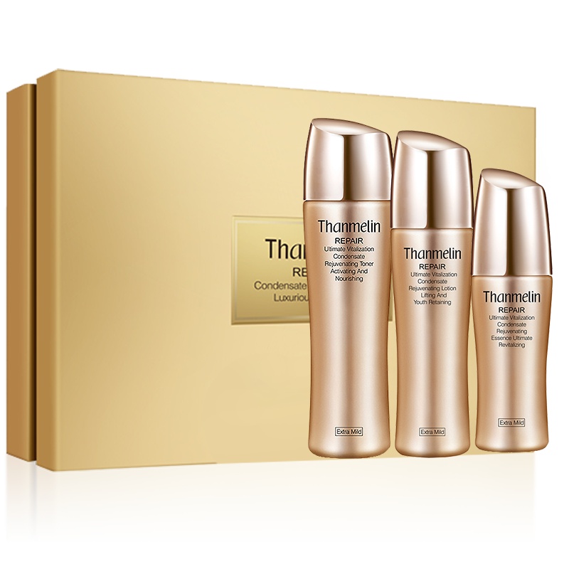 [官方正品]梵蜜琳(Thanmelin)臻活凝肌套装 面部护肤套装礼盒 淡化细纹面部护理 补水保湿提亮肤色护肤套装