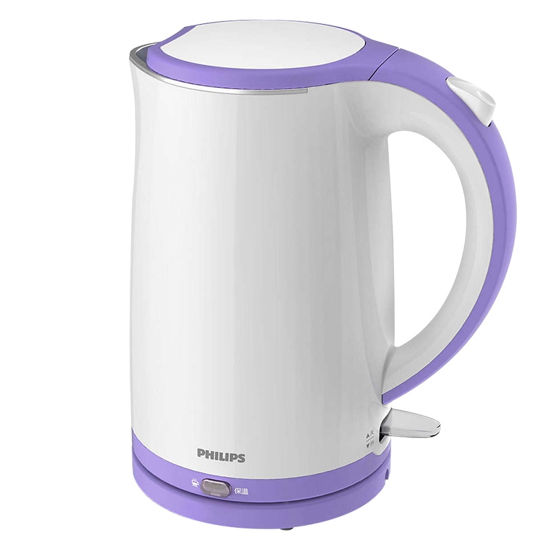 飞利浦(PHILIPS)电水壶热水壶电热水壶304不锈钢1.7L容量暖水壶烧水壶开水壶 HD9312