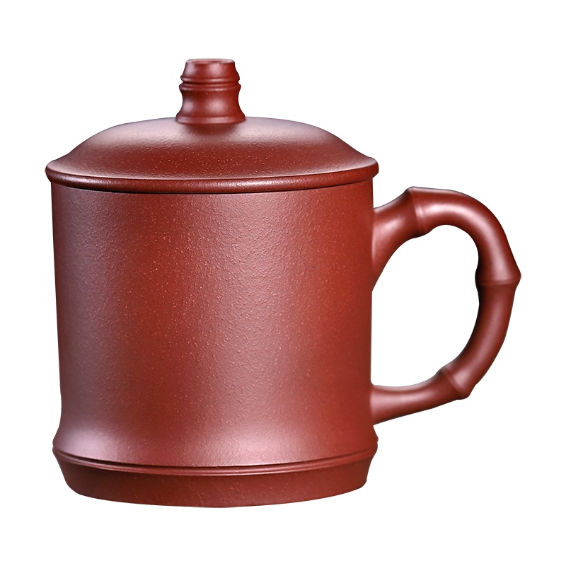 金镶玉 茶杯紫砂杯 高档名家纯手工泡茶办公杯礼品杯 名家许时娟节节高升杯