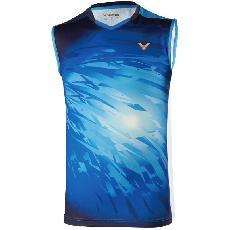 威克多VICTOR T-90003羽毛球服 男女款马来西亚大赛系列针织无袖T恤背心