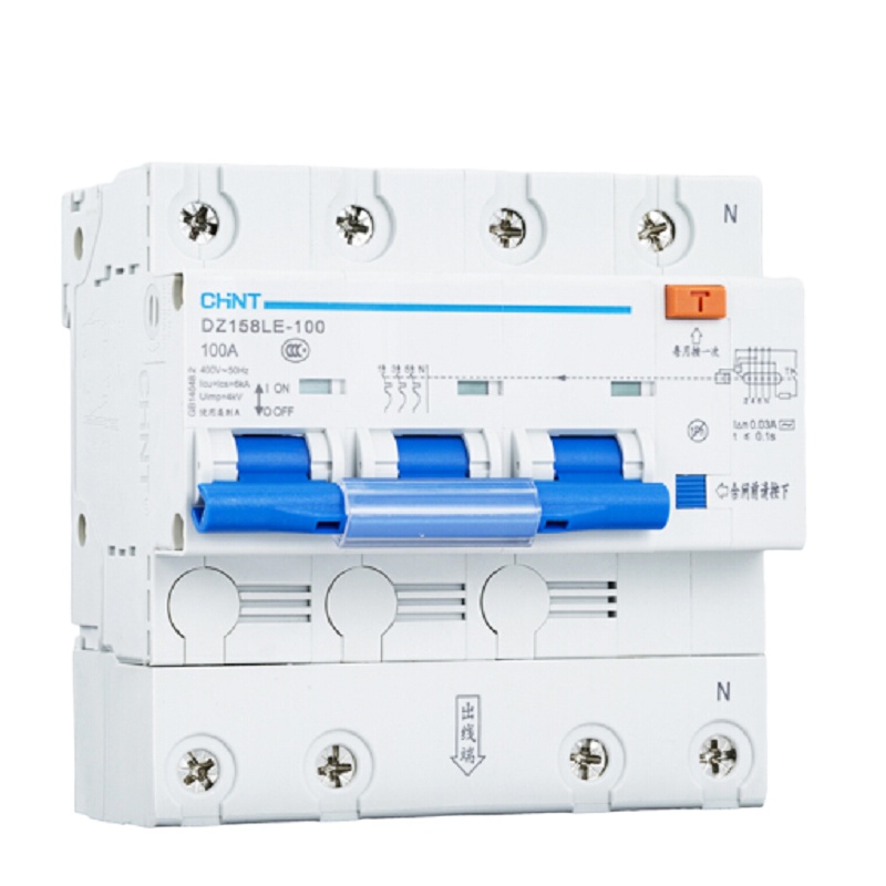 正泰DZ158LE 3P+N 100A剩余电流动作断路器 bd