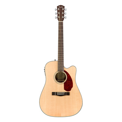 芬达自营 Fender CD-140SCE系列 原声 单板桃花芯木背侧板 民谣缺角电箱木吉他41英寸 原木色+送琴箱
