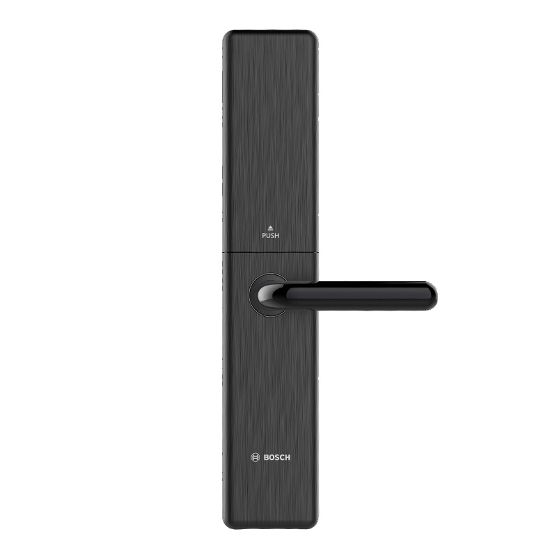 博世(BOSCH)指纹锁 智能锁家用防盗门密码磁卡锁 自动滑盖智能门锁 ID80墨岩灰