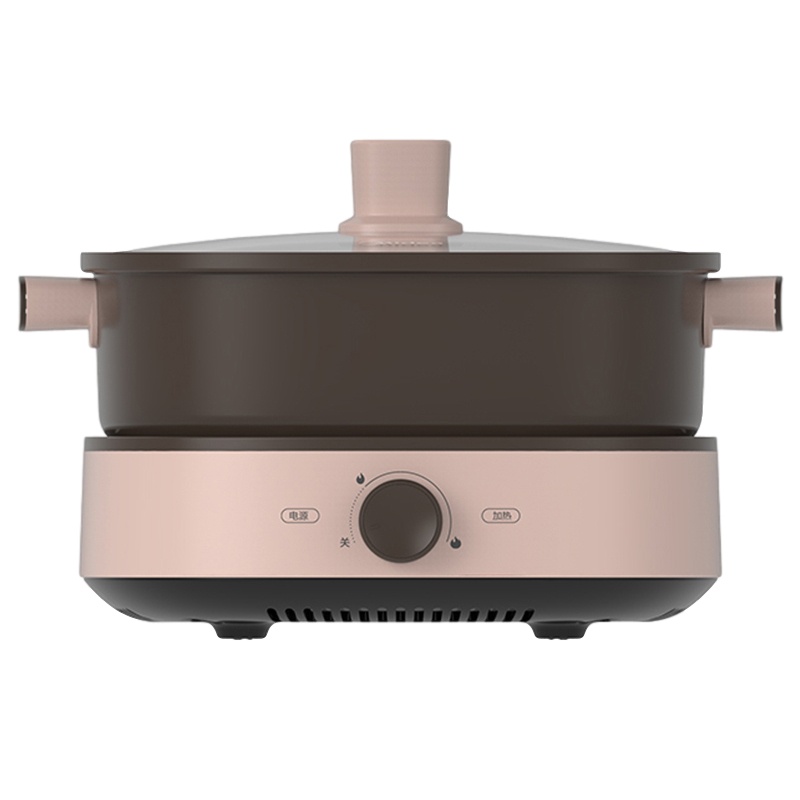 美的（Midea）电火锅 分体式家用多功能电煮锅 电热锅不粘电炒锅4L大容量加深火锅 DY2626P101