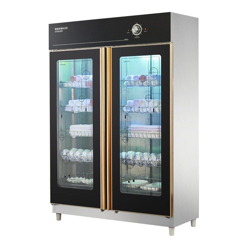 飞天鼠 商用中温消毒柜衣物毛巾杯碗消毒柜 厨房酒店会所饭堂 910中温全钢无磁热风多功能双门保洁柜