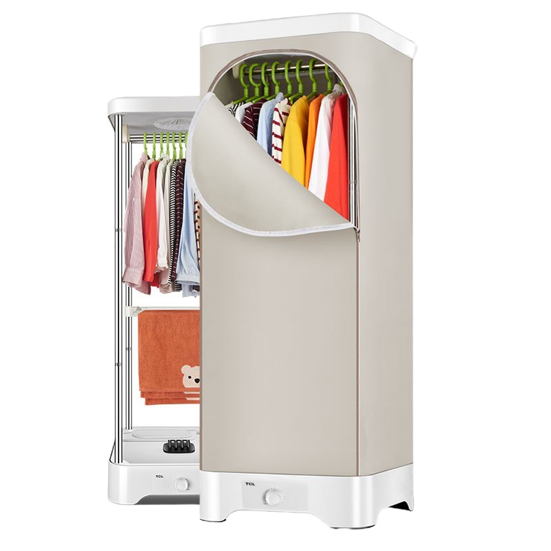 TCL TG-YP091B 立式衣物烘干机速干机静音消毒机 白色
