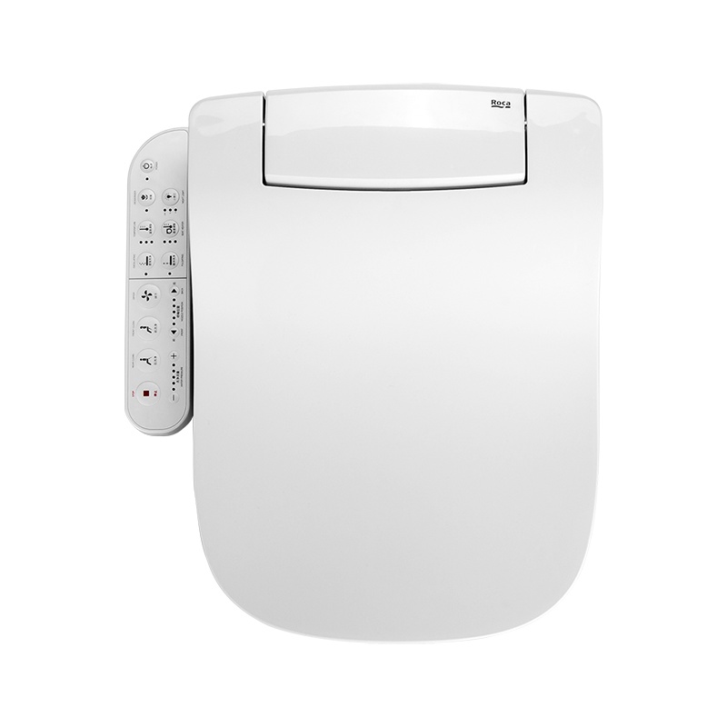 roca乐家卫浴即热智能马桶盖柔方形智能盖板多功能坐便器盖欧乐净
