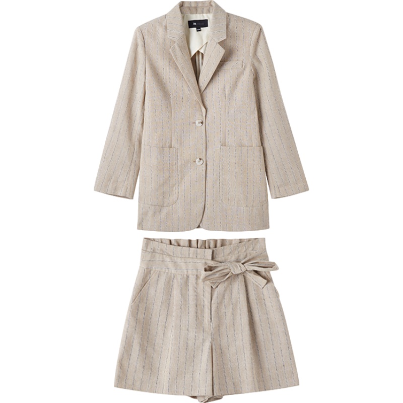 7M拉夏贝尔秋冬西装短裤套装女装网红洋气外套高腰两件套72001237