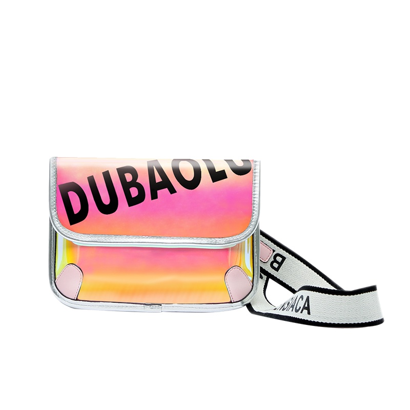 都宝路新款韩版时尚半弧形渐变单肩斜跨女包