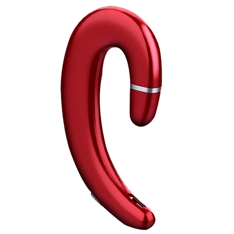 风悦S1升级版 蓝牙耳机无线挂耳式不入耳运动跑步迷你耳塞超长待机小米华为vivo苹果oppo手机耳机通用 红色